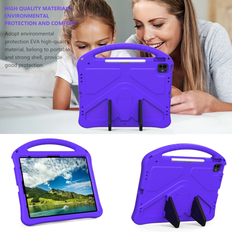 For iPad Air 13 2025 / 2024 EVA Shockproof Tablet Case with Holder(Purple) by bashfashion