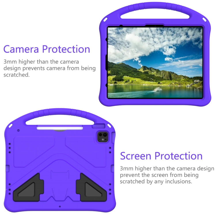 For iPad Air 13 2025 / 2024 EVA Shockproof Tablet Case with Holder(Purple) by bashfashion