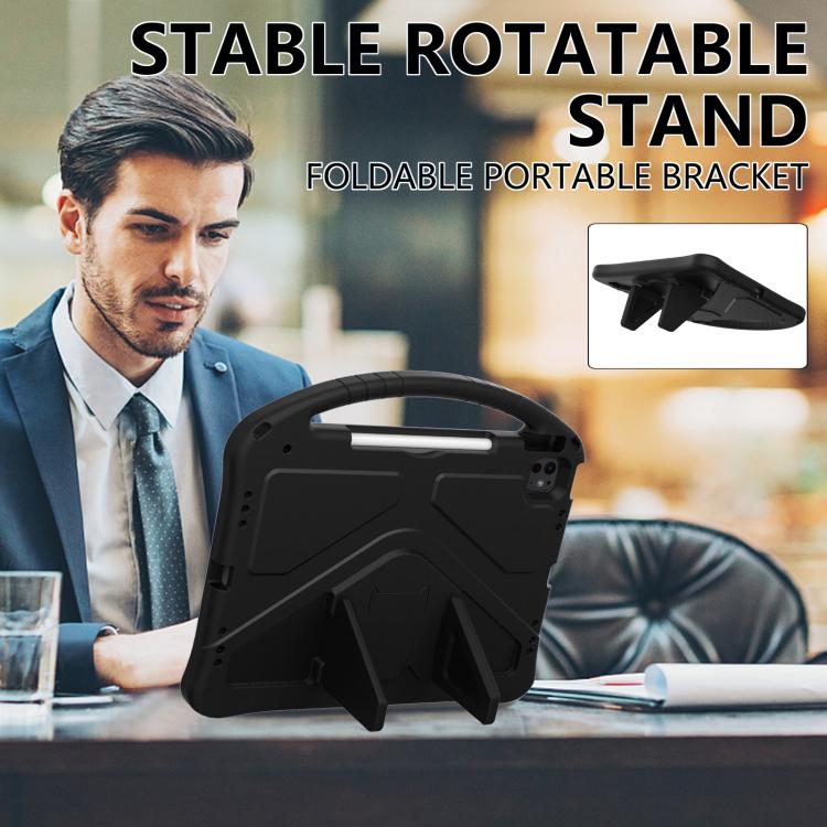 For iPad Pro 13 2025 / 2024 EVA Shockproof Tablet Case with Holder(Black) by bashfashion