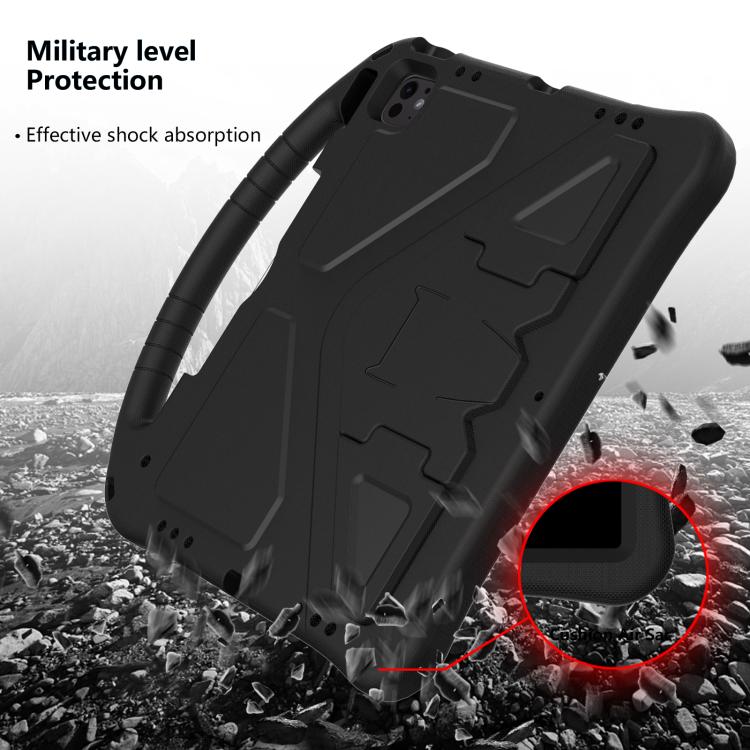 For iPad Pro 13 2025 / 2024 EVA Shockproof Tablet Case with Holder(Black) by bashfashion
