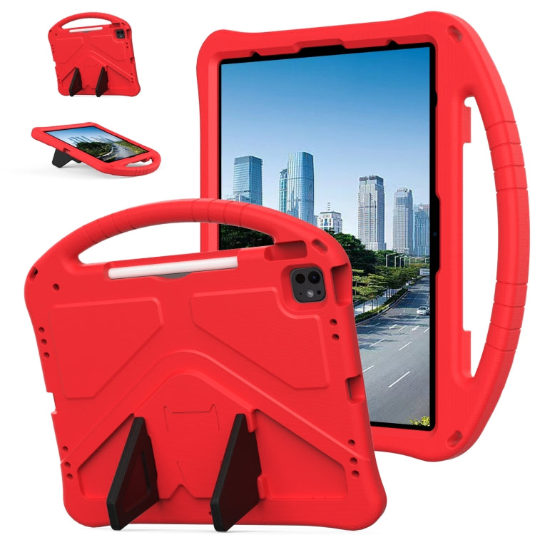 For iPad Pro 12.9 2022 / 2021 EVA Shockproof Tablet Case with Holder(Red) by bashfashion