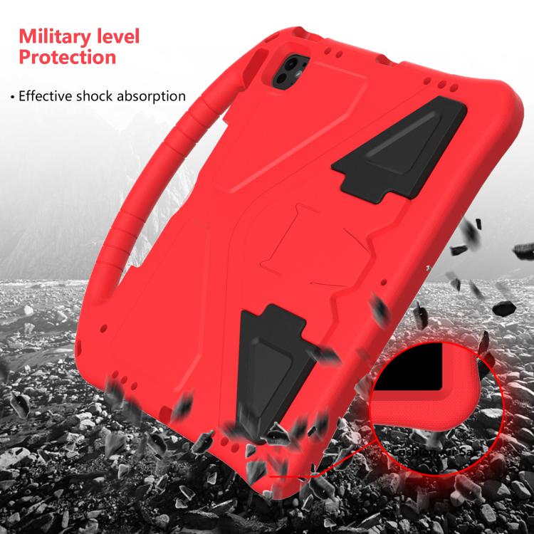 For iPad Pro 12.9 2022 / 2021 EVA Shockproof Tablet Case with Holder(Red) by bashfashion