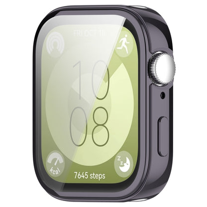 For Huawei Watch Fit 3 Full Coverage TPU Electroplated Watch Protective Case(Grey) by bashfashion