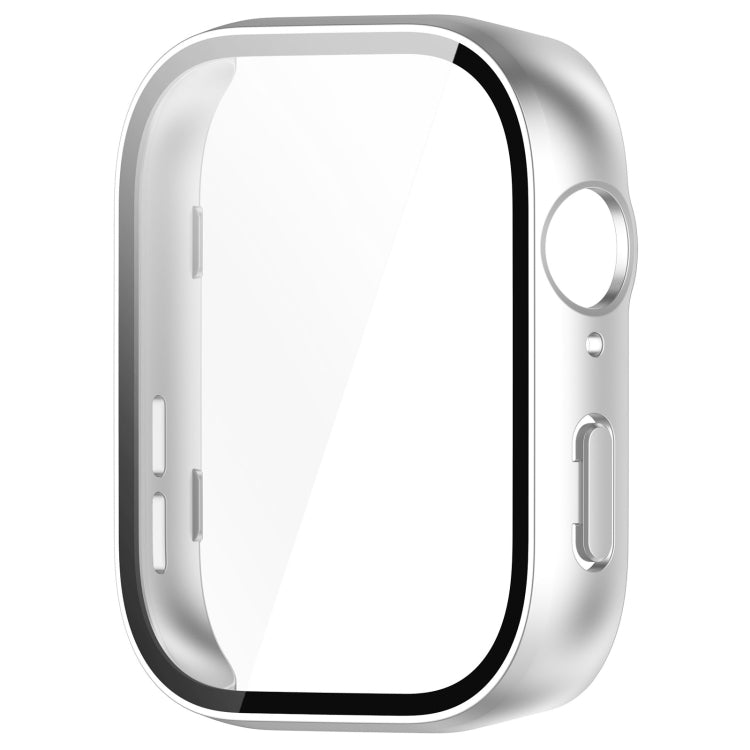 For Huawei Watch Fit 3 PC + Tempered Film Integrated Watch Protective Case(Matte Silver) by bashfashion