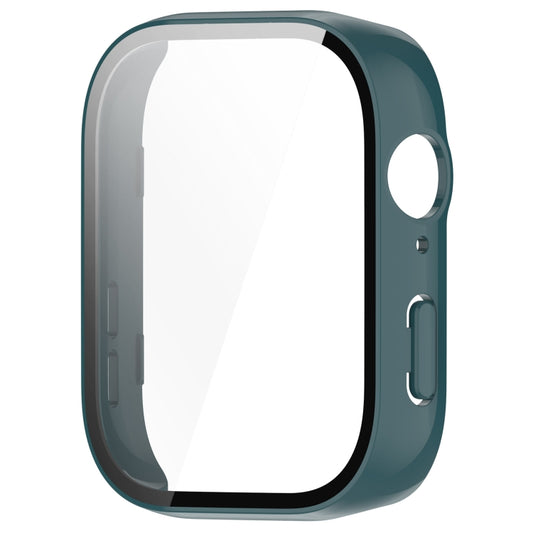 For Huawei Watch Fit 3 PC + Tempered Film Integrated Watch Protective Case(Dark Green) by bashfashion