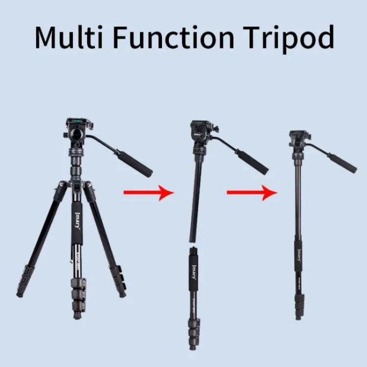 JMARY KT285+NB50 Camera Stand Extendable Height Aluminum Alloy Camera Holder Tripod by Jmary