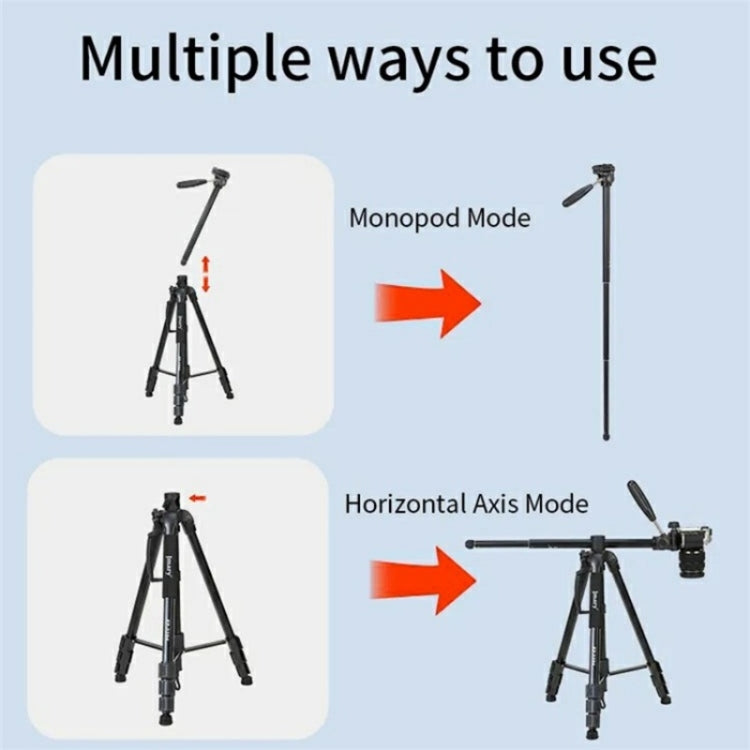 JMARY KP-2294 Detachable 179cm 4-section Adjustable Monopod Panoramic Photography Tripod by Jmary