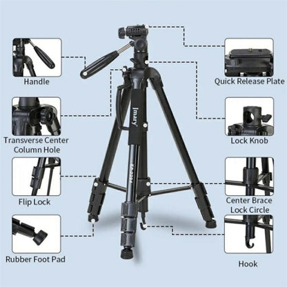 JMARY KP-2294 Detachable 179cm 4-section Adjustable Monopod Panoramic Photography Tripod by Jmary