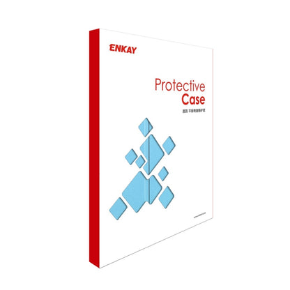 For iPad Pro 13 2025 / 2024 ENKAY Tri-fold Custer Texture Platic Leather Smart Tablet Case(Light Blue) by ENKAY