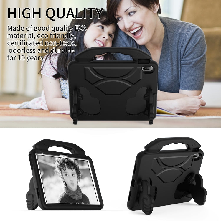For iPad Air 11 2025 / 2024 Children EVA Shockproof Tablet Case with Thumb Bracket(Black) by bashfashion