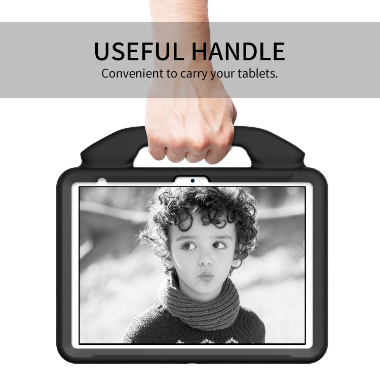 For iPad Air 11 2025 / 2024 Children EVA Shockproof Tablet Case with Thumb Bracket(Black) by bashfashion