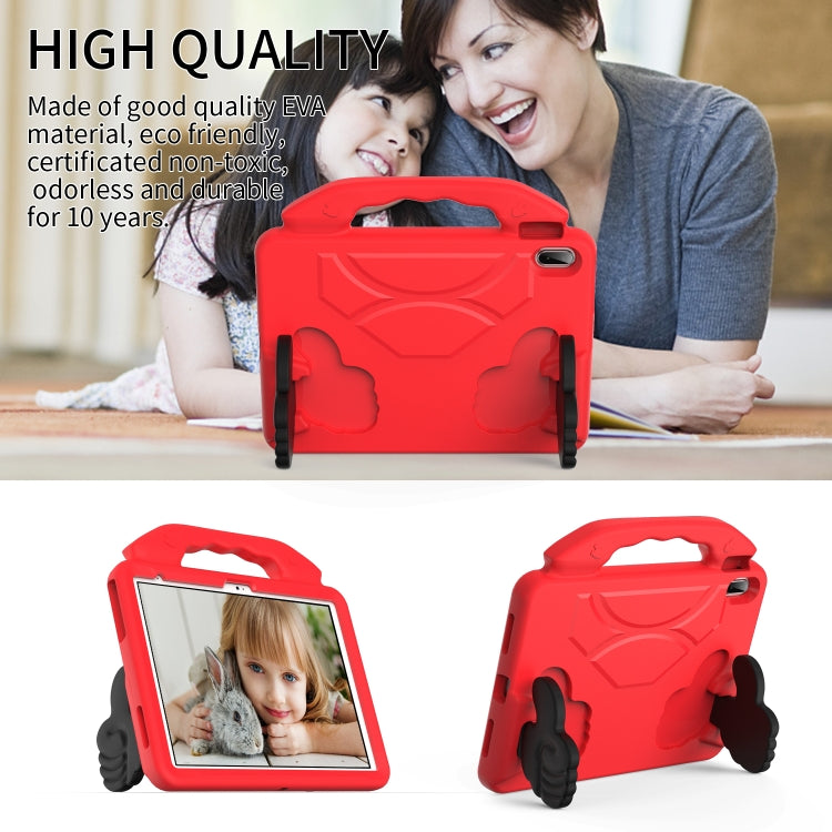 For iPad Air 11 2025 / 2024 Children EVA Shockproof Tablet Case with Thumb Bracket(Red) by bashfashion