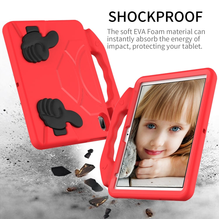 For iPad Air 11 2025 / 2024 Children EVA Shockproof Tablet Case with Thumb Bracket(Red) by bashfashion