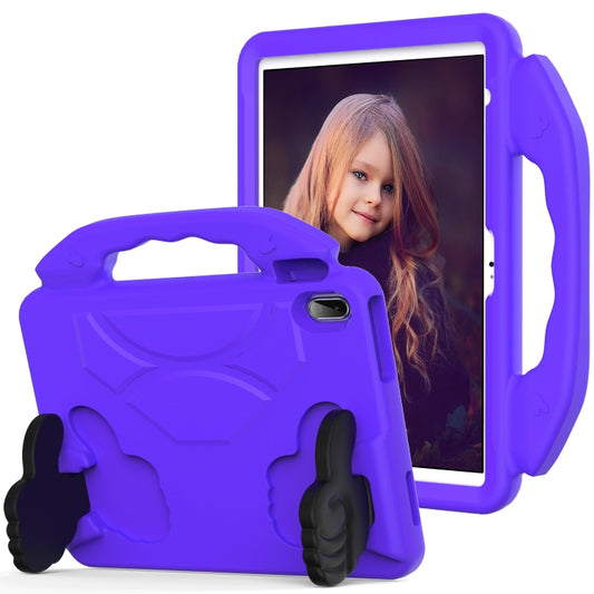 For iPad Air 11 2025 / 2024 Children EVA Shockproof Tablet Case with Thumb Bracket(Purple) by bashfashion