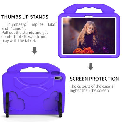 For iPad Air 11 2025 / 2024 Children EVA Shockproof Tablet Case with Thumb Bracket(Purple) by bashfashion
