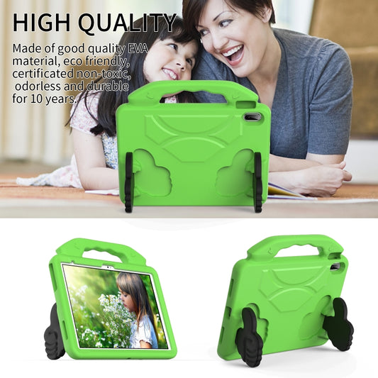 For iPad Air 11 2025 / 2024 Children EVA Shockproof Tablet Case with Thumb Bracket(Green) by bashfashion