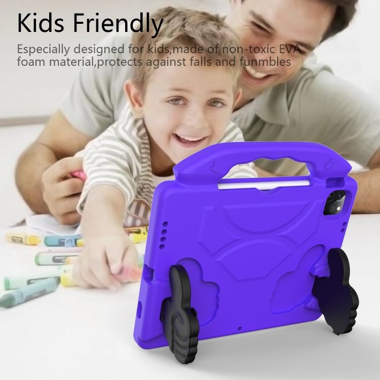 For iPad Pro 11 2025 / 2024 Children EVA Shockproof Tablet Case with Thumb Bracket(Purple) by bashfashion