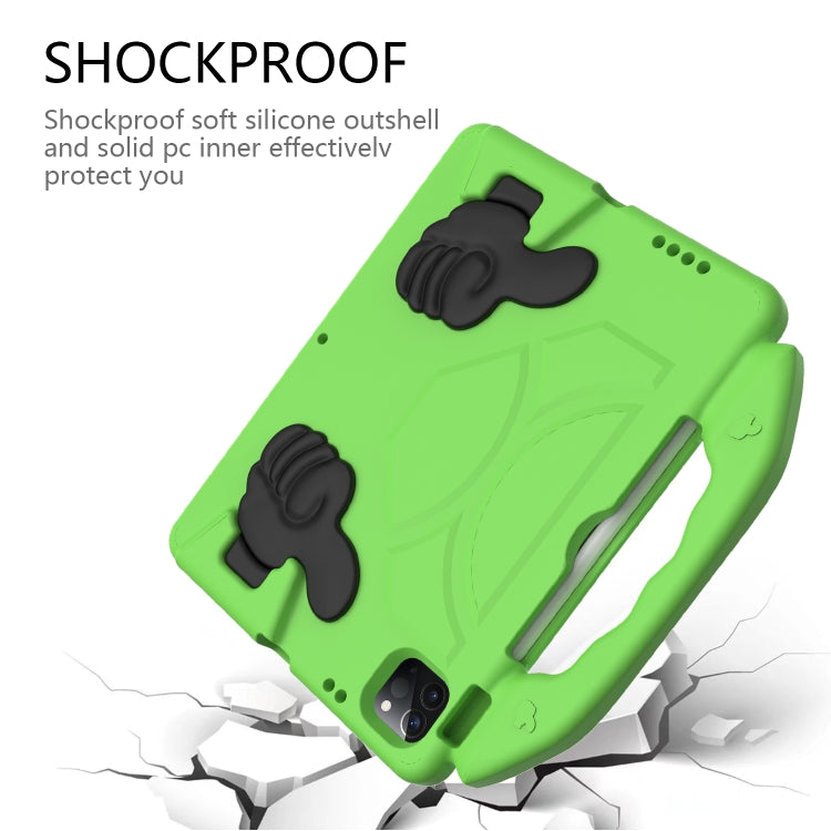 For iPad Pro 11 2025 / 2024 Children EVA Shockproof Tablet Case with Thumb Bracket(Green) by bashfashion