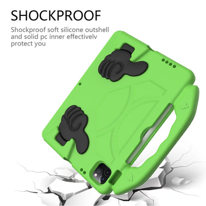 For iPad Pro 11 2025 / 2024 Children EVA Shockproof Tablet Case with Thumb Bracket(Green) by bashfashion