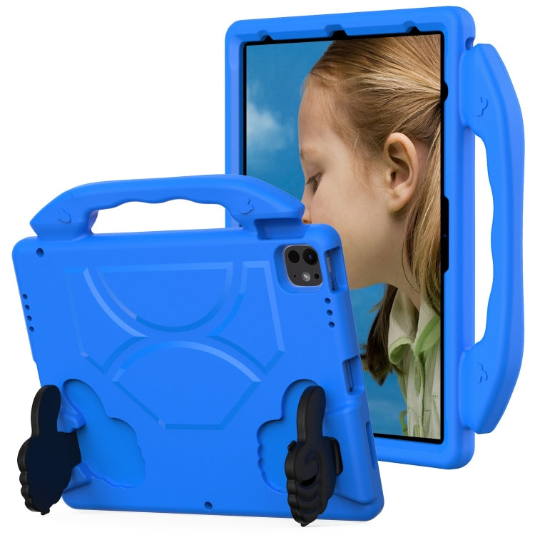 For iPad Pro 13 2025 / 2024 Children EVA Shockproof Tablet Case with Thumb Bracket(Blue) by bashfashion