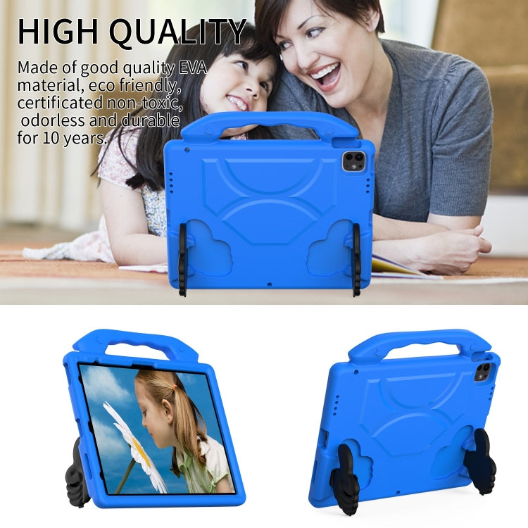 For iPad Pro 13 2025 / 2024 Children EVA Shockproof Tablet Case with Thumb Bracket(Blue) by bashfashion