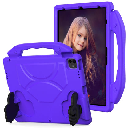 For iPad Air 13 2025 / 2024 Children EVA Shockproof Tablet Case with Thumb Bracket(Purple) by bashfashion