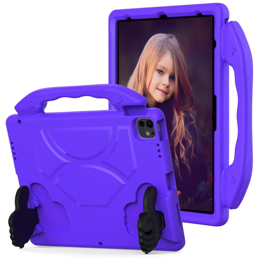 For iPad Air 13 2025 / 2024 Children EVA Shockproof Tablet Case with Thumb Bracket(Purple) by bashfashion