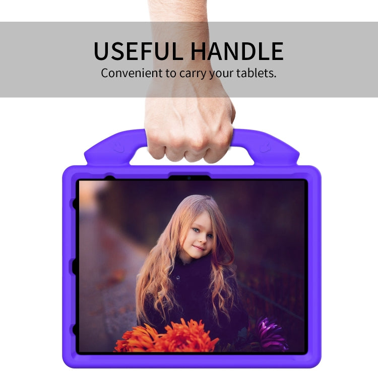 For iPad Air 13 2025 / 2024 Children EVA Shockproof Tablet Case with Thumb Bracket(Purple) by bashfashion