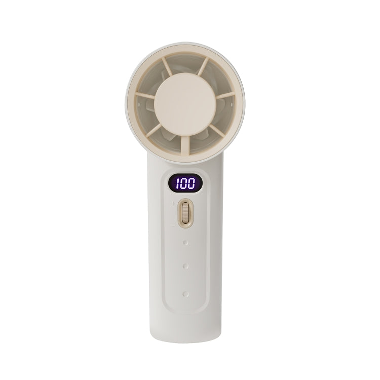 FC1 100 Wind Speed Levels Summer Cooler Desktop Fan Turbine Handheld Fan(White) by bashfashion