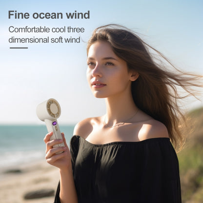 FC1 100 Wind Speed Levels Summer Cooler Desktop Fan Turbine Handheld Fan(White) by bashfashion