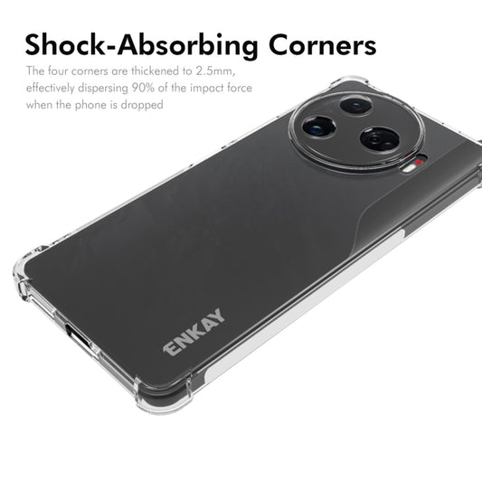 For Tecno Camon 30 Pro 5G ENKAY Hat-Prince Transparent TPU Shockproof Phone Case by ENKAY