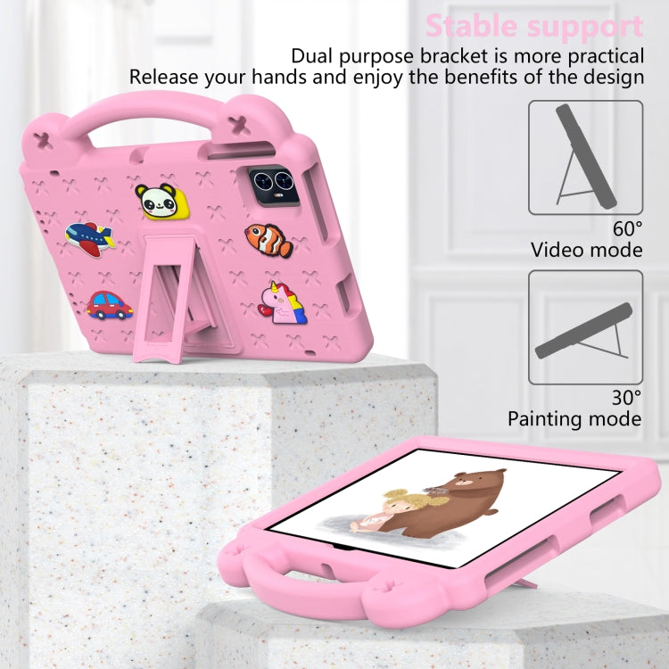 For Teclast M50 HD 10.1 / M50 Pro 10.1 2023 Handle Kickstand Children EVA Shockproof Tablet Case(Pink) by bashfashion