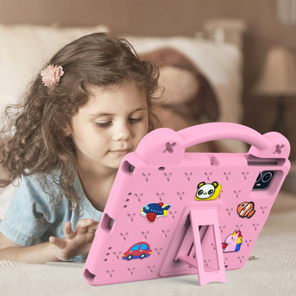For Teclast M50 HD 10.1 / M50 Pro 10.1 2023 Handle Kickstand Children EVA Shockproof Tablet Case(Pink) by bashfashion