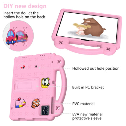 For Teclast M50 HD 10.1 / M50 Pro 10.1 2023 Handle Kickstand Children EVA Shockproof Tablet Case(Pink) by bashfashion