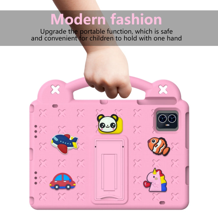 For Blackview Tab 80 10.1 2023 Handle Kickstand Children EVA Shockproof Tablet Case(Pink) by bashfashion