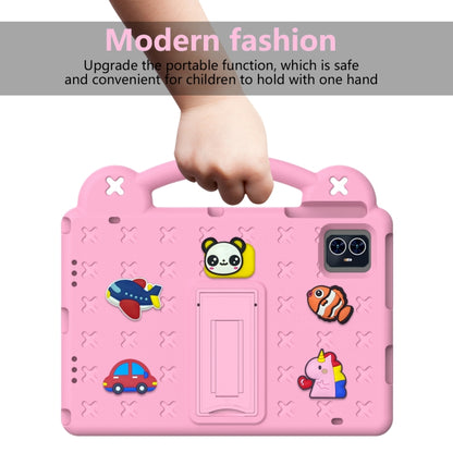 For Blackview Tab 80 10.1 2023 Handle Kickstand Children EVA Shockproof Tablet Case(Pink) by bashfashion
