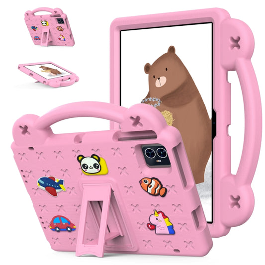 For Walmart ONN 10.1 Gen4 2024 Handle Kickstand Children EVA Shockproof Tablet Case(Pink) by bashfashion