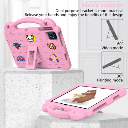 For Walmart ONN 10.1 Gen4 2024 Handle Kickstand Children EVA Shockproof Tablet Case(Pink) by bashfashion