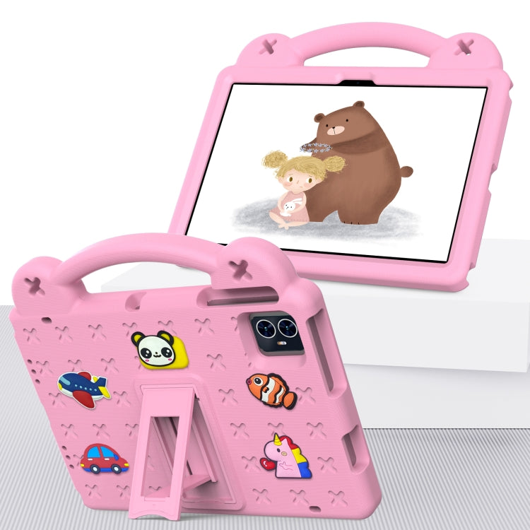 For Walmart ONN 10.1 Gen4 2024 Handle Kickstand Children EVA Shockproof Tablet Case(Pink) by bashfashion