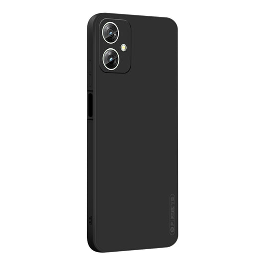 For Motorola Moto G54 5G PINWUYO Sense Series Liquid Silicone TPU Phone Case(Black) by PINWUYO