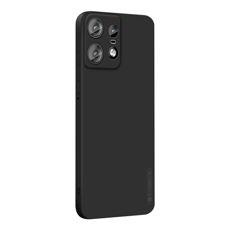For Motorola Edge 50 Pro PINWUYO Sense Series Liquid Silicone TPU Phone Case(Black) by PINWUYO