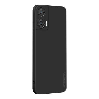 For Motorola Moto G85 PINWUYO Sense Series Liquid Silicone TPU Phone Case(Black) by PINWUYO