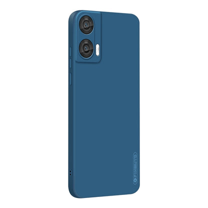 For Motorola Moto G85 PINWUYO Sense Series Liquid Silicone TPU Phone Case(Blue) by PINWUYO