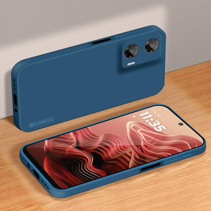 For Motorola Moto G35 PINWUYO Sense Series Liquid Silicone TPU Phone Case(Blue) by PINWUYO