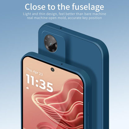 For Motorola Moto G35 PINWUYO Sense Series Liquid Silicone TPU Phone Case(Blue) by PINWUYO