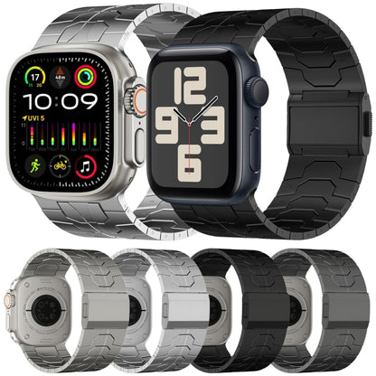 For Apple Watch Ultra 49mm Norman Buckle Stainless Steel Watch Band(Silver) by bashfashion