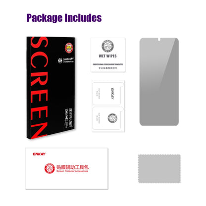 For Huawei Enjoy 60 ENKAY Hat-Prince 28 Degree Anti-peeping Privacy Tempered Glass Film by ENKAY