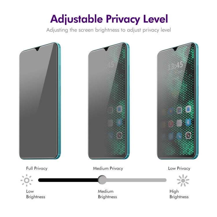 For OPPO A1x ENKAY Hat-Prince 28 Degree Anti-peeping Privacy Tempered Glass Film by ENKAY