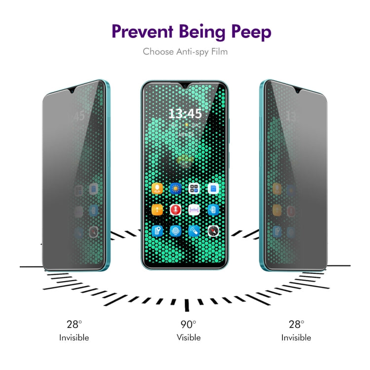 For Itel Vision 3 ENKAY Hat-Prince 28 Degree Anti-peeping Privacy Tempered Glass Film by ENKAY