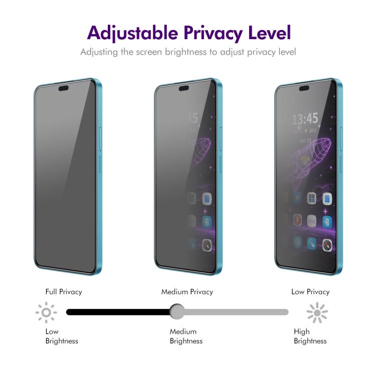 For Honor 400 Lite Global ENKAY Hat-Prince 28 Degree Anti-peeping Privacy Silk Print Tempered Glass Film by ENKAY